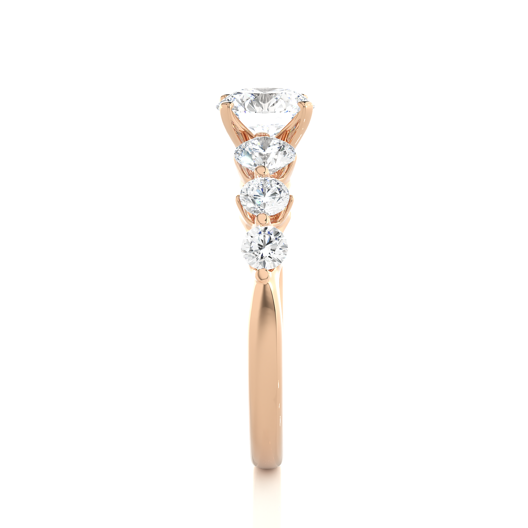 1.43 Carat H Color VS1 Clarity Diamond Studded Natural Diamond Ring.